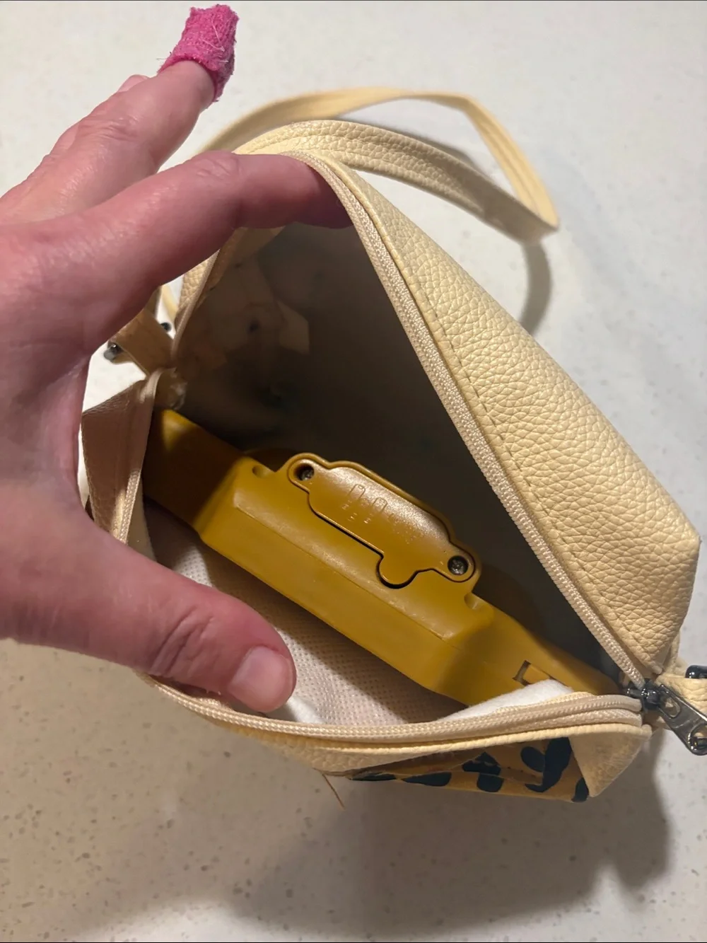 Vintage Furby Eye Crossbody Bag - Yellow-STILL WORKS!